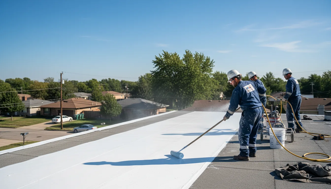 Commercial roof coating in Bon Aqua, TN near me